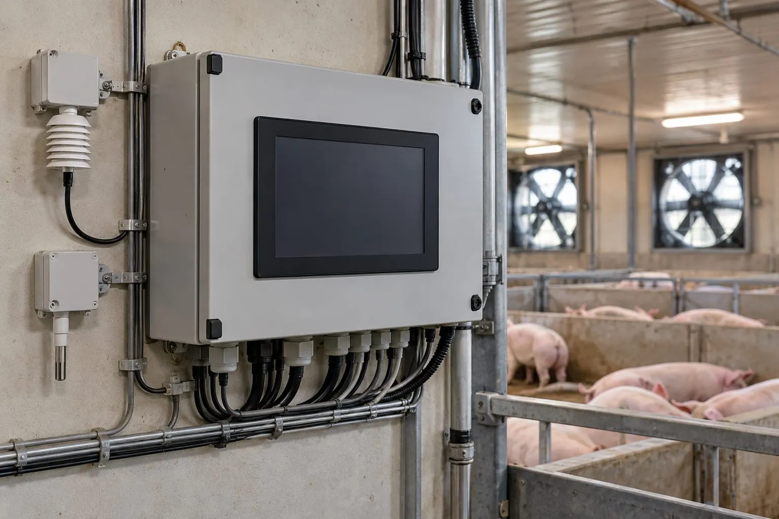 Environment Controllers for a pig farm
