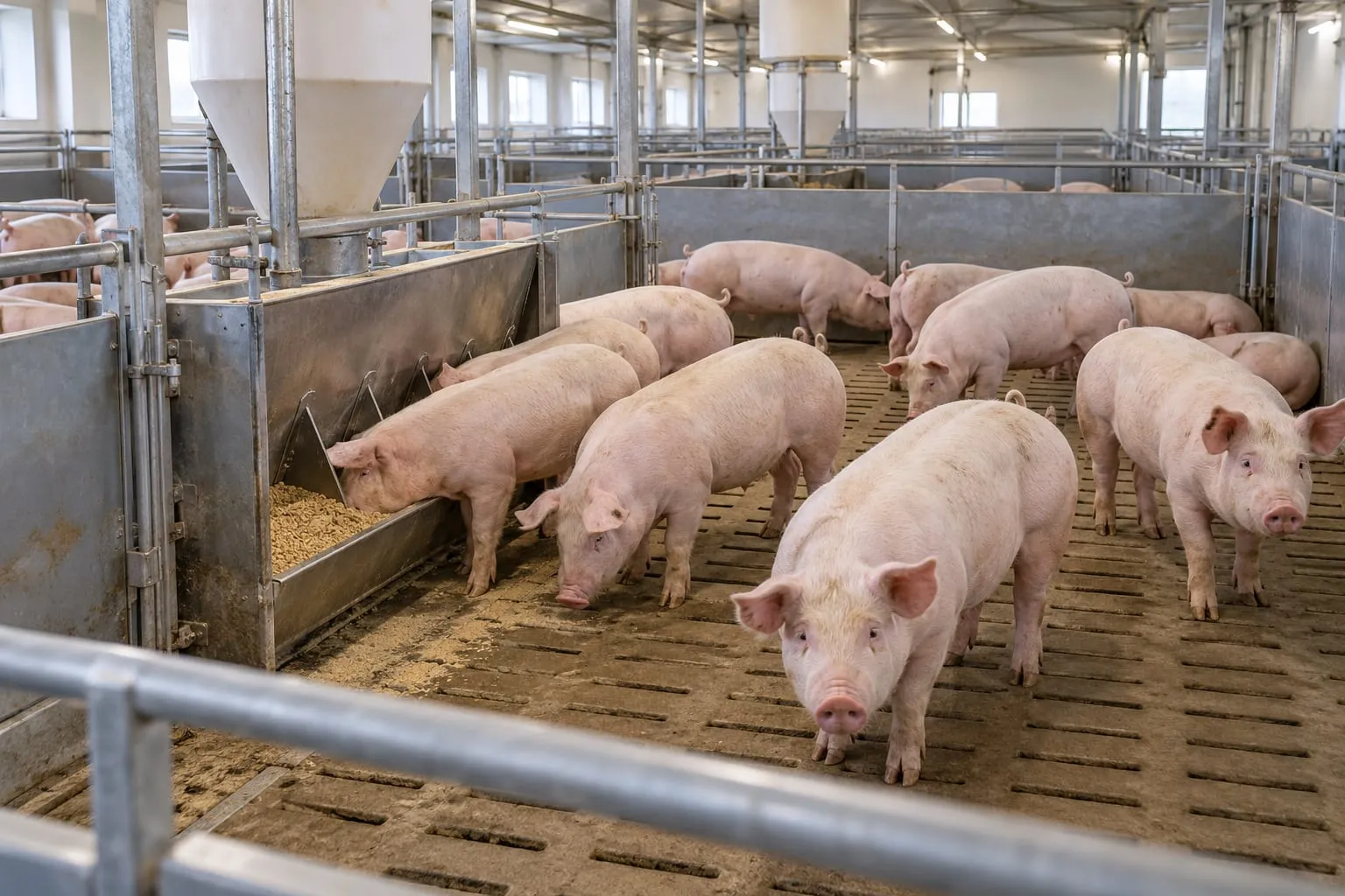 Finishing Pens for a pig farm