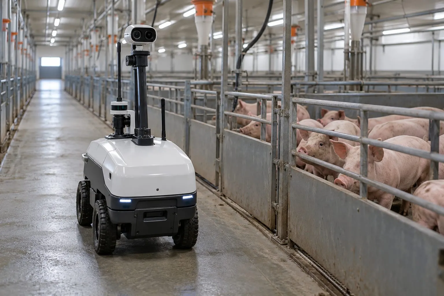 Inspection Robots for a pig farm