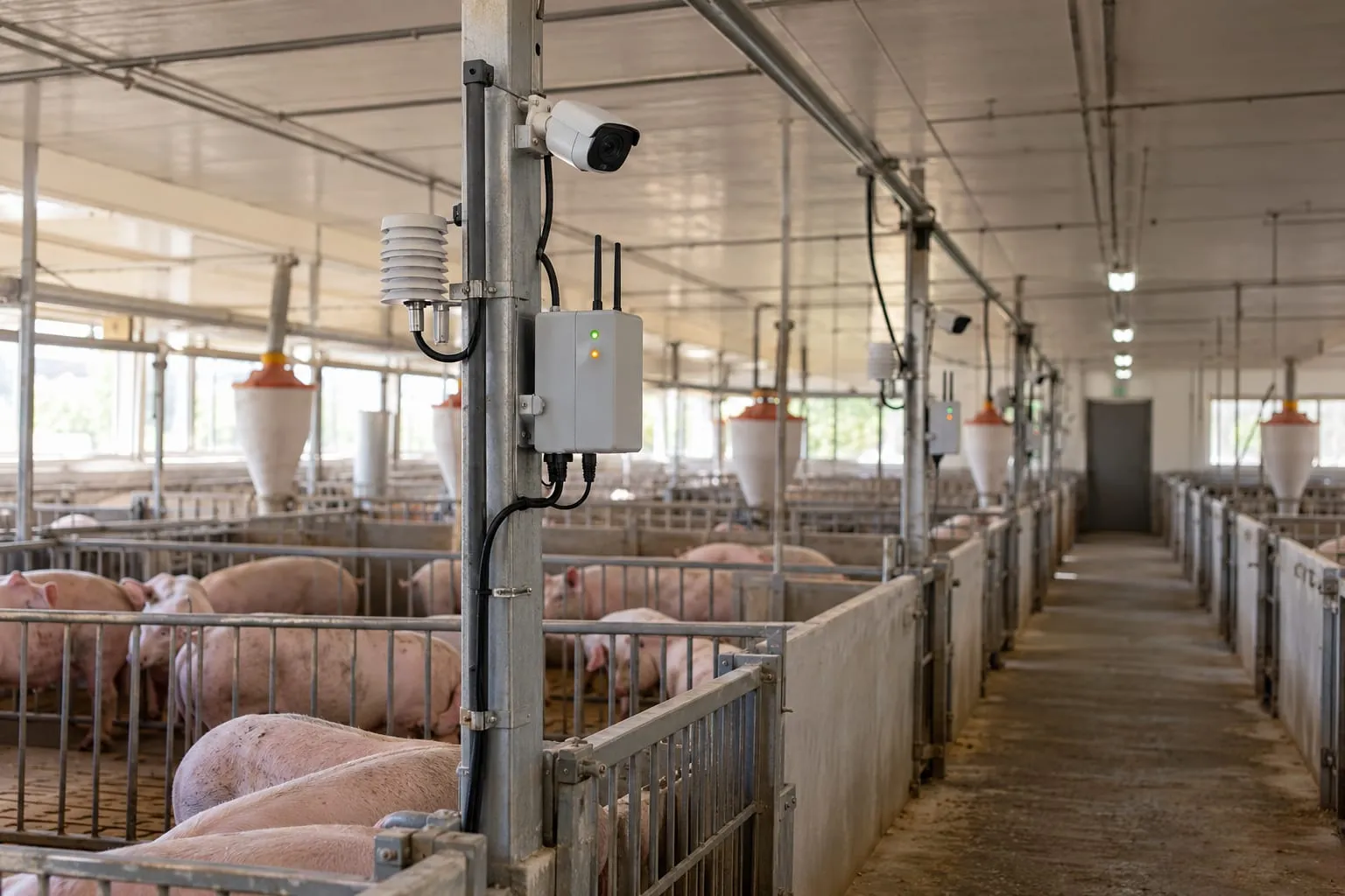 IoT Monitoring and Alarms for a pig farm