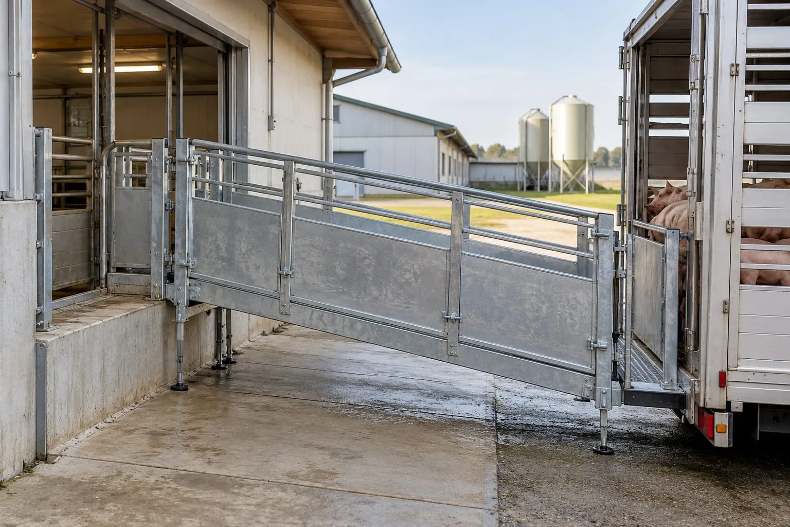Loading Ramps for a pig farm
