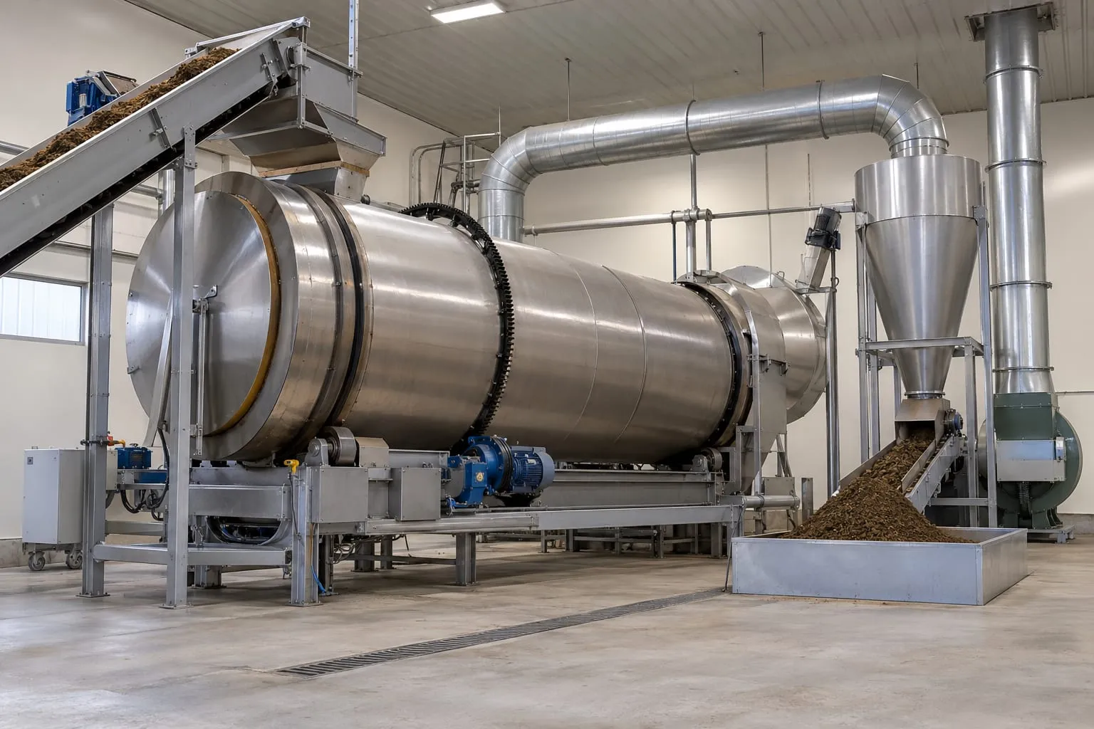 Manure Dryers for a pig farm
