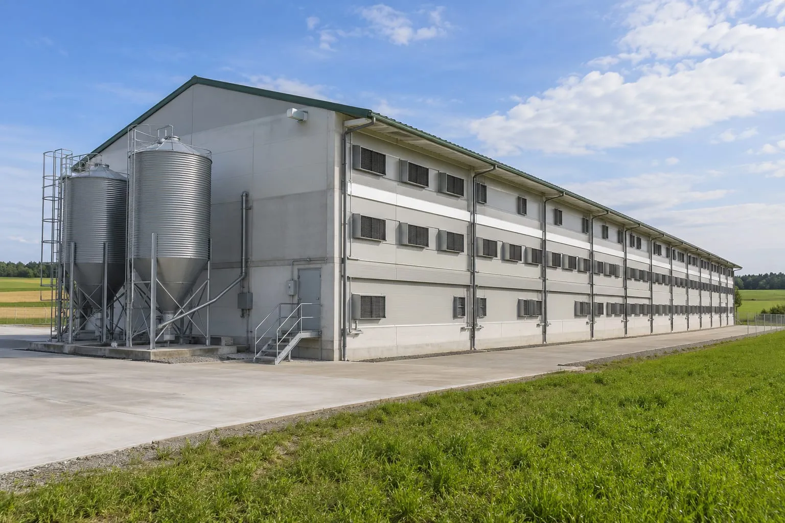 Multi-Storey Pig Houses for a pig farm