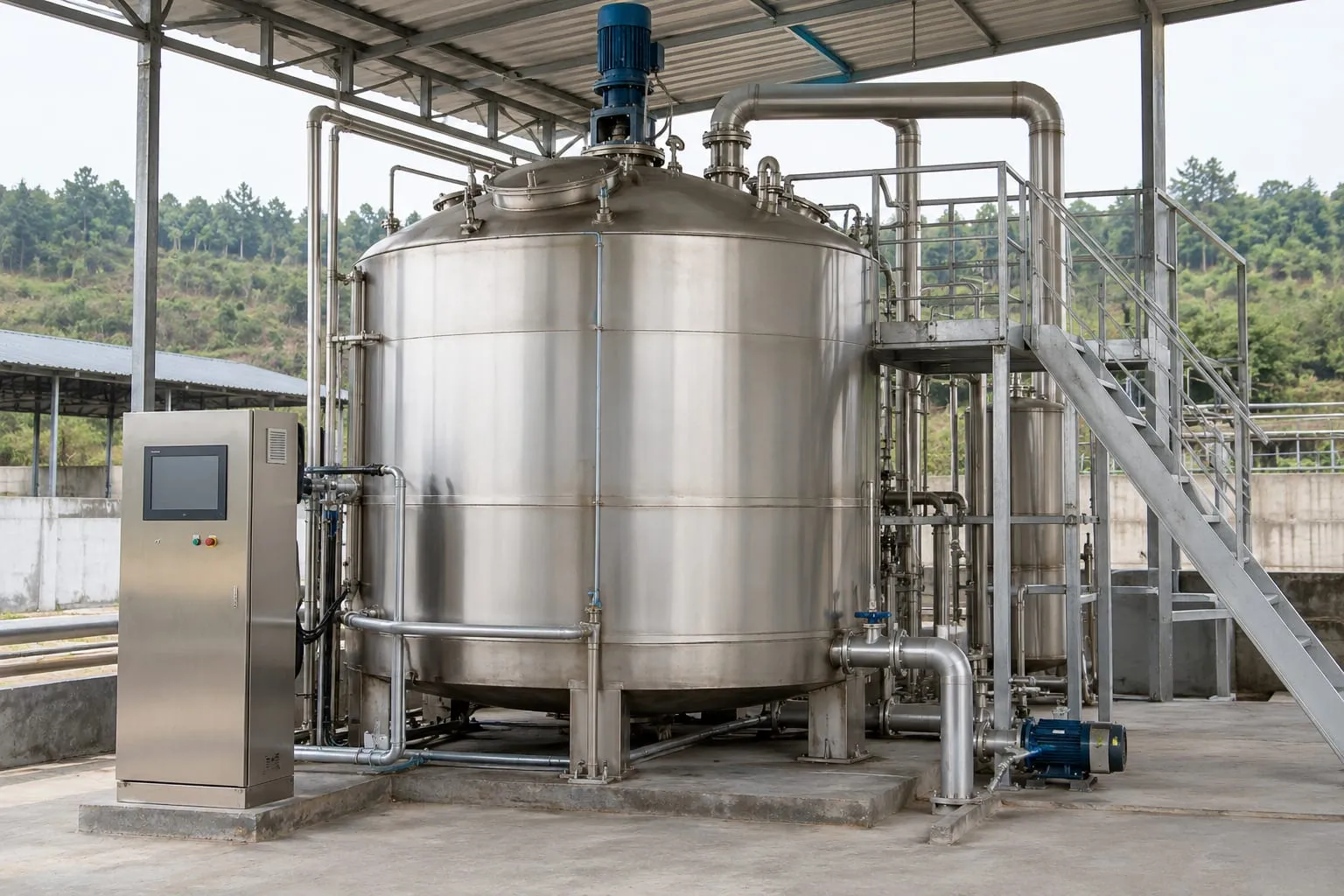 Organic Fertilizer Fermentation Tanks for a pig farm