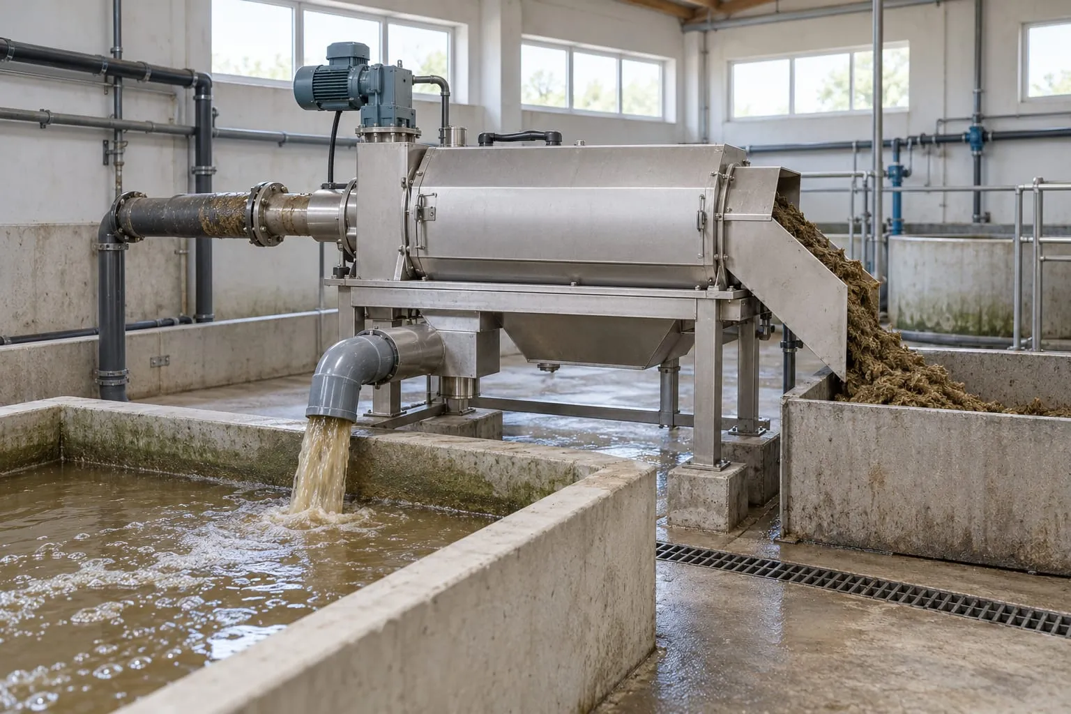 Solid-Liquid Separators for a pig farm