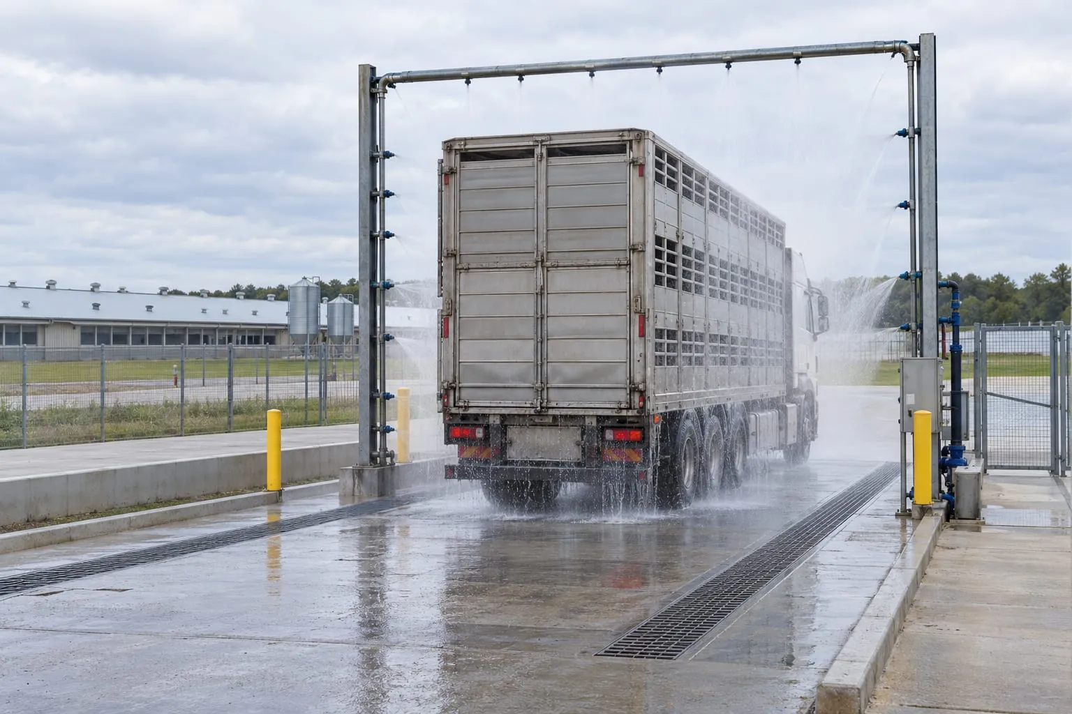 Vehicle Wash Centres for a pig farm